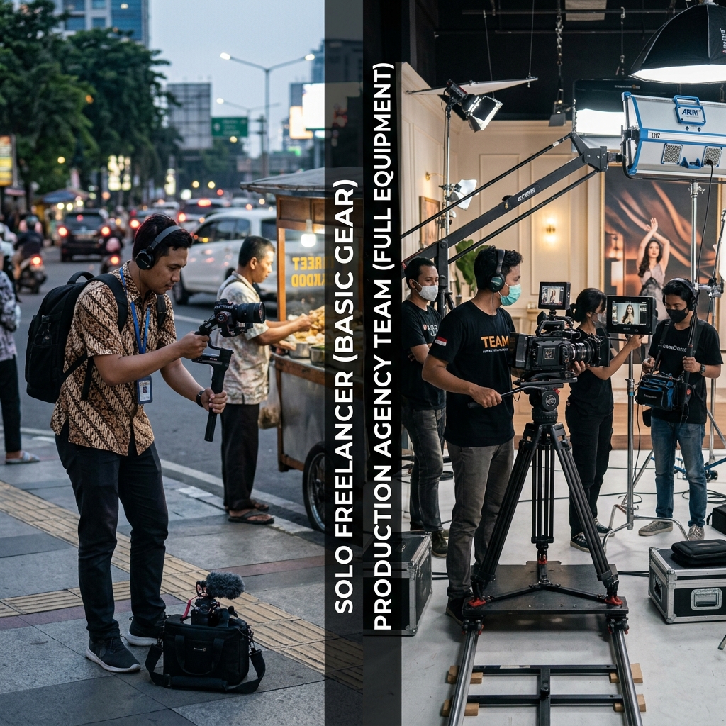 Freelancer vs Agensi: Mana yang Lebih Baik untuk Produksi Video di Samarinda?