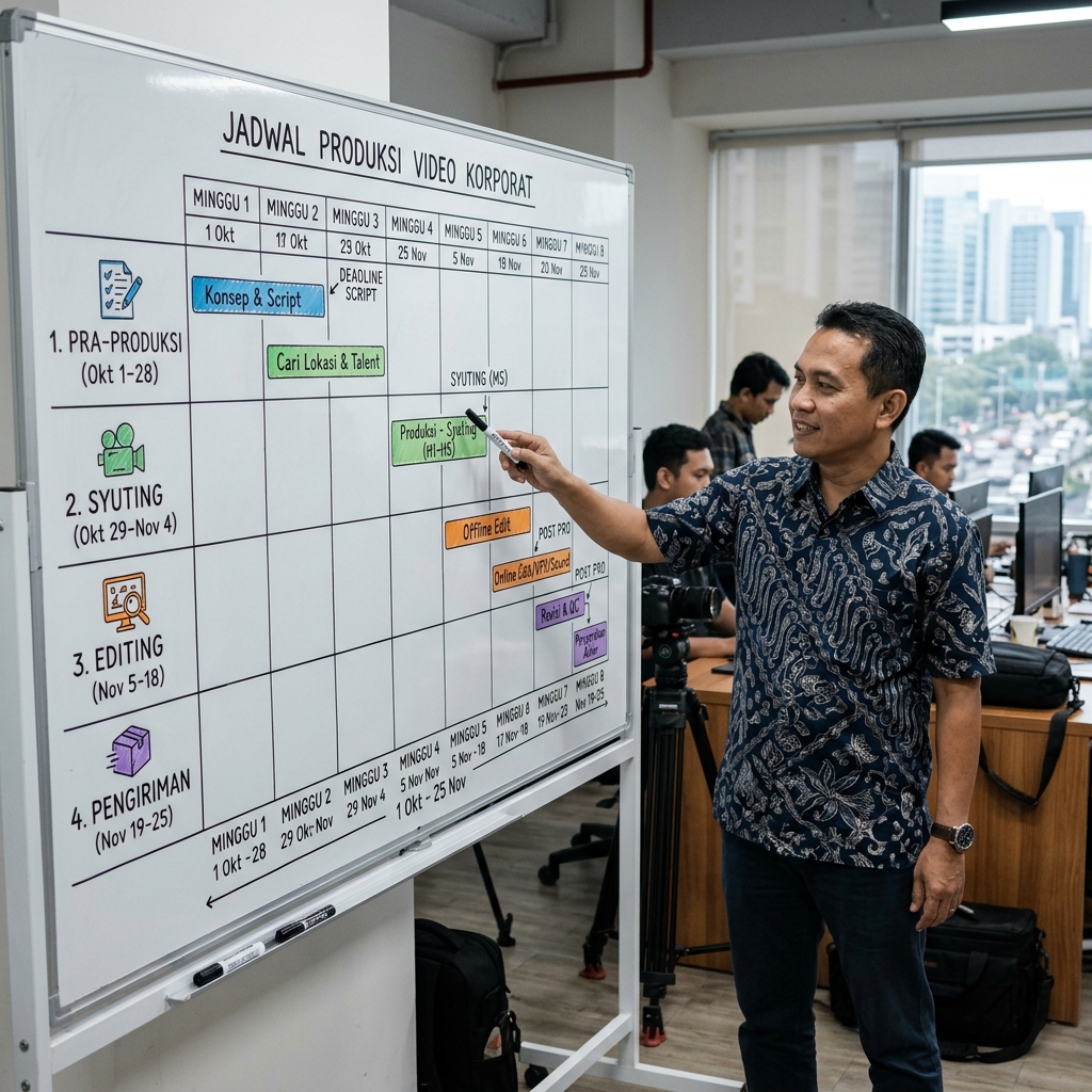 Berapa Lama Proses Produksi Video Corporate di Samarinda? Estimasi dan Tahapannya