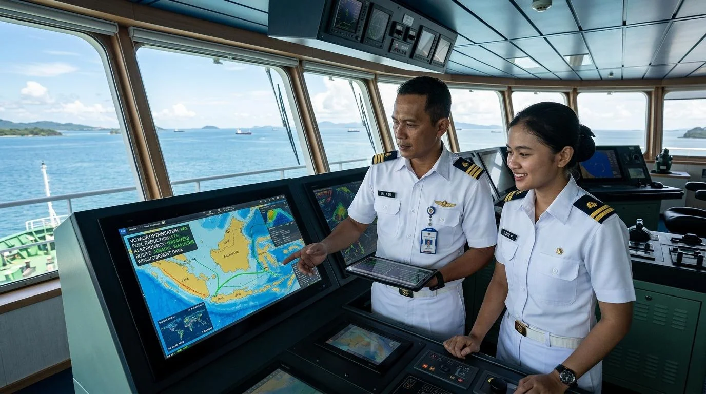 Navigasi Maritim Cerdas: Bagaimana AI Pangkas Jutaan Ton Emisi Karbon Kapal Melalui Optimasi Rute Laut