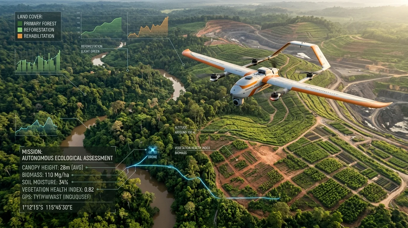 Restorasi Lahan Pascatambang Berbasis AI: Drone Pemeta dan Pemulihan Ekologis Hutan Tropis Kalimantan