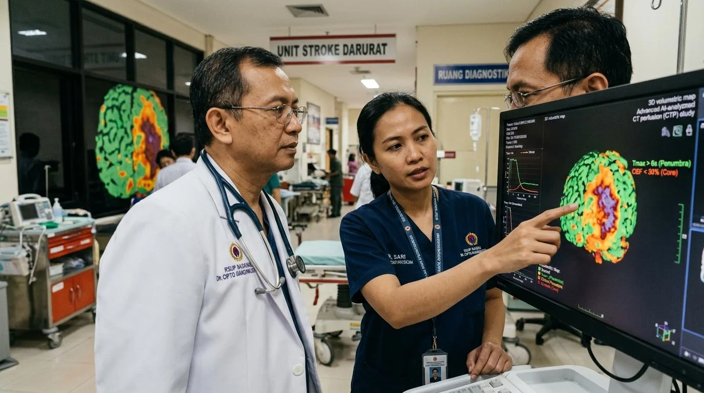 Revolusi Deteksi Stroke Cepat: AI Pemindai CT Perfusion Selamatkan Jaringan Otak dalam Golden Hour